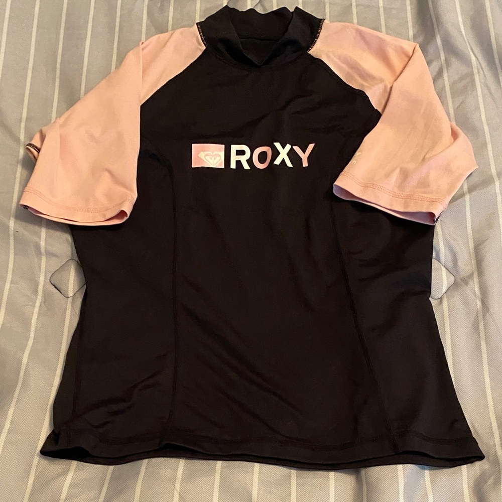 Roxy Black and Pink Surf Top